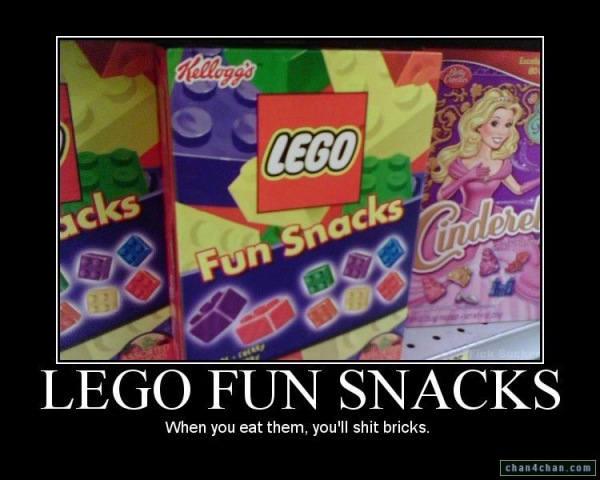Lego fun snacks - When you eat them, you'll shit bricks